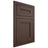 Shiloh Cabinetry Flush Inset Scottsdale White Oak Plain Cut Dusk Door