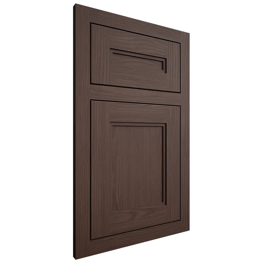 Shiloh Cabinetry Flush Inset Scottsdale White Oak Plain Cut Dusk Door