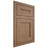Shiloh Cabinetry Flush Inset Scottsdale White Oak Plain Cut Medium Door