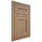 Shiloh Cabinetry Flush Inset Scottsdale White Oak Plain Cut Natural Door
