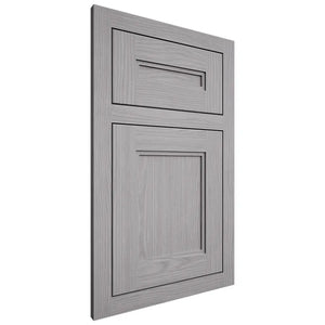Shiloh Cabinetry Flush Inset Scottsdale White Oak Plain Cut Stratus Door