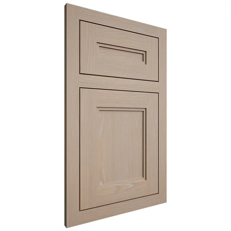 Shiloh Cabinetry Flush Inset Scottsdale White Oak Plain Cut Straw Door