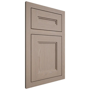Shiloh Cabinetry Flush Inset Scottsdale White Oak Plain Cut Whitewash Door