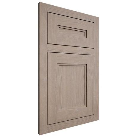 Shiloh Cabinetry Flush Inset Scottsdale White Oak Plain Cut Whitewash Door