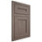 Shiloh Cabinetry Flush Inset Scottsdale White Oak Quarter Sawn Clay Door