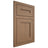 Shiloh Cabinetry Flush Inset Scottsdale White Oak Quarter Sawn Medium Door