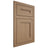 Shiloh Cabinetry Flush Inset Scottsdale White Oak Quarter Sawn Natural Door