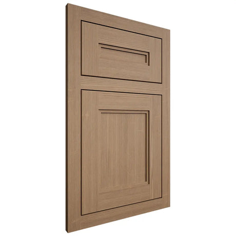 Shiloh Cabinetry Flush Inset Scottsdale White Oak Quarter Sawn Natural Door