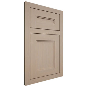 Shiloh Cabinetry Flush Inset Scottsdale White Oak Quarter Sawn Straw Door