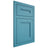 Shiloh Cabinetry Flush Inset Scottsdale White Oak Rift Cut Aqua Door