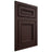 Shiloh Cabinetry Flush Inset Shelby Alder Plain Cut Bistre Door