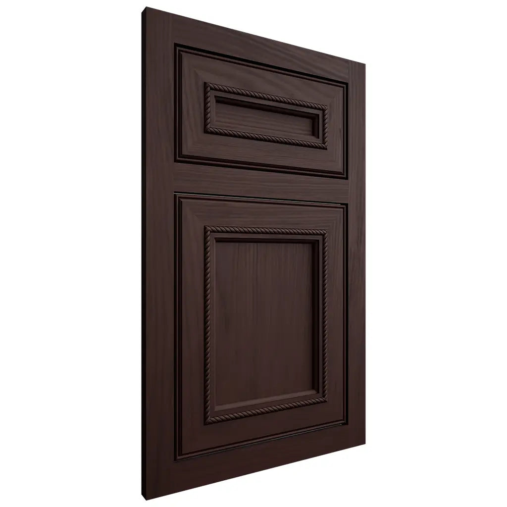 Shiloh Cabinetry Flush Inset Shelby Alder Plain Cut Bistre Door
