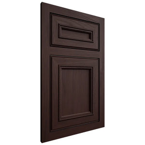 Shiloh Cabinetry Flush Inset Shelby Alder Plain Cut Bistre Door