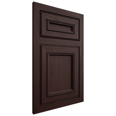 Shiloh Cabinetry Flush Inset Shelby Alder Plain Cut Bistre Door