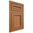 Shiloh Cabinetry Flush Inset Shelby Alder Plain Cut Caramel Door