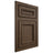 Shiloh Cabinetry Flush Inset Shelby Alder Plain Cut Caviar Door