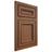 Shiloh Cabinetry Flush Inset Shelby Alder Plain Cut Cola Door