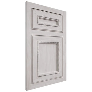 Shiloh Cabinetry Flush Inset Shelby Alder Plain Cut Cotton Door