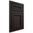 Shiloh Cabinetry Flush Inset Shelby Alder Plain Cut Espresso Door