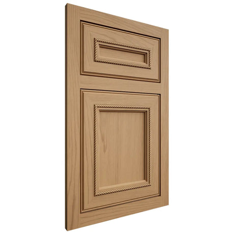 Shiloh Cabinetry Flush Inset Shelby Alder Plain Cut Natural Door