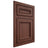 Shiloh Cabinetry Flush Inset Shelby Cherry Plain Cut Bourbon Door