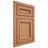 Shiloh Cabinetry Flush Inset Shelby Cherry Plain Cut Natural Door