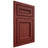 Shiloh Cabinetry Flush Inset Shelby Cherry Plain Cut Red Door