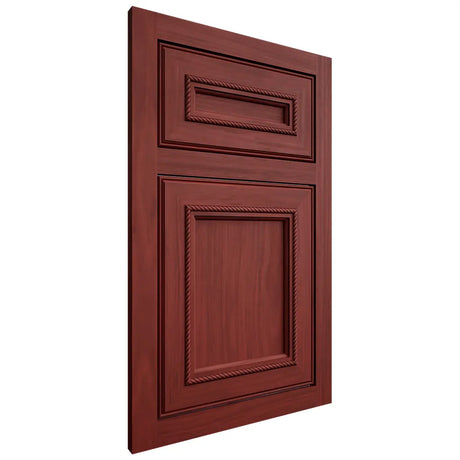 Shiloh Cabinetry Flush Inset Shelby Cherry Plain Cut Red Door