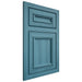 Shiloh Cabinetry Flush Inset Shelby Hickory Plain Cut Aqua Door