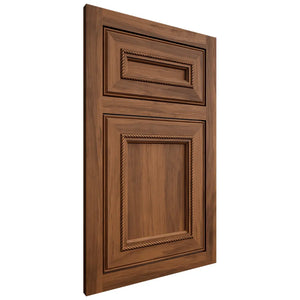 Shiloh Cabinetry Flush Inset Shelby Hickory Plain Cut Burnt Sugar Door