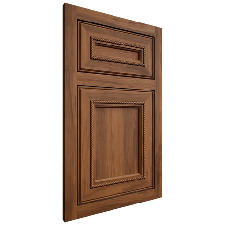 Shiloh Cabinetry Flush Inset Shelby Hickory Plain Cut Burnt Sugar Door
