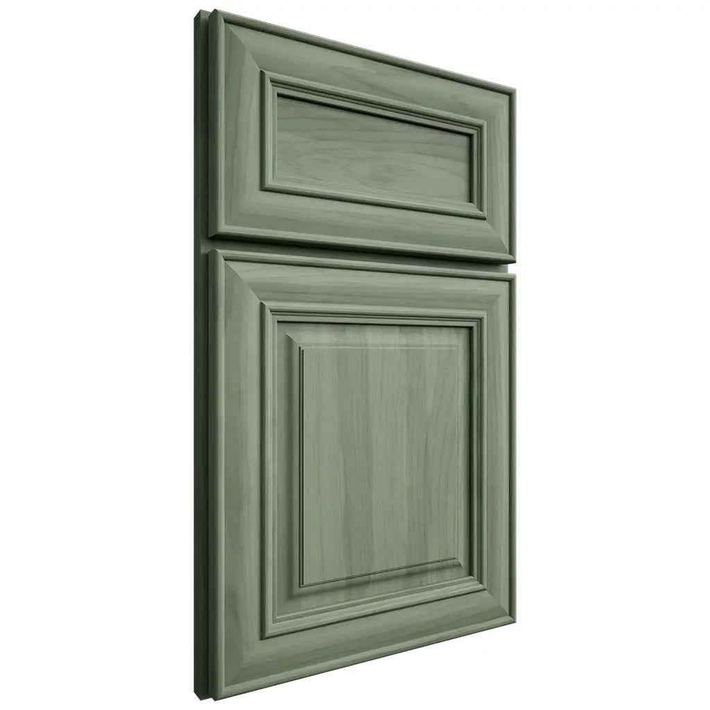 Shiloh Cabinetry Flush Inset Shelby Hickory Plain Cut Moss Door
