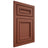 Shiloh Cabinetry Flush Inset Shelby Maple Plain Cut Cayenne Door