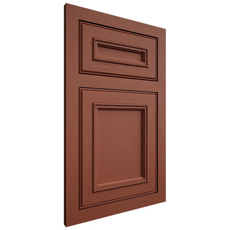 Shiloh Cabinetry Flush Inset Shelby Maple Plain Cut Cayenne Door