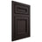 Shiloh Cabinetry Flush Inset Shelby Maple Plain Cut Espresso Door