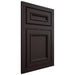 Shiloh Cabinetry Flush Inset Shelby Maple Plain Cut Espresso Door