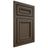 Shiloh Cabinetry Flush Inset Shelby Maple Plain Cut Perfect Brown Door