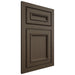 Shiloh Cabinetry Flush Inset Shelby Maple Plain Cut Perfect Brown Door