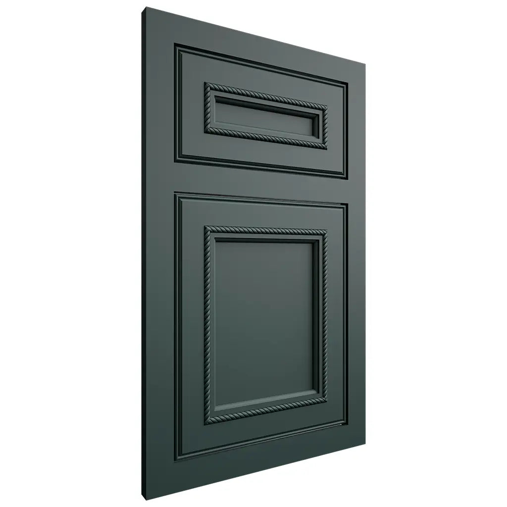 Shiloh Cabinetry Flush Inset Shelby Paintable Billiard Green Door