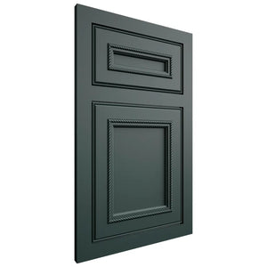 Shiloh Cabinetry Flush Inset Shelby Paintable Billiard Green Door