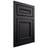 Shiloh Cabinetry Flush Inset Shelby Paintable Black Door