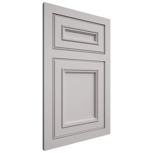 Shiloh Cabinetry Flush Inset Shelby Paintable Light French Gray Door