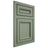 Shiloh Cabinetry Flush Inset Shelby Poplar Plain Cut Moss Door