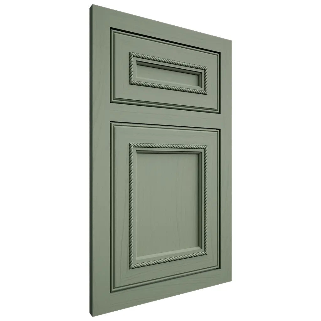 Shiloh Cabinetry Flush Inset Shelby Poplar Plain Cut Moss Door
