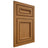 Shiloh Cabinetry Flush Inset Shelby Red Oak Plain Cut Autumn Door
