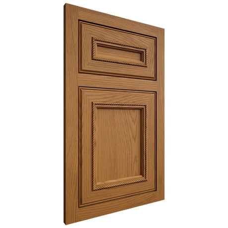 Shiloh Cabinetry Flush Inset Shelby Red Oak Plain Cut Autumn Door