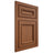 Shiloh Cabinetry Flush Inset Shelby Red Oak Plain Cut Braun Door