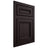 Shiloh Cabinetry Flush Inset Shelby Red Oak Plain Cut Espresso Door