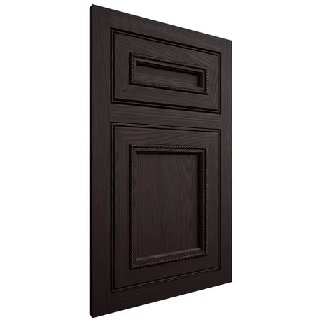 Shiloh Cabinetry Flush Inset Shelby Red Oak Plain Cut Espresso Door