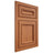 Shiloh Cabinetry Flush Inset Shelby Red Oak Plain Cut Harvest Door